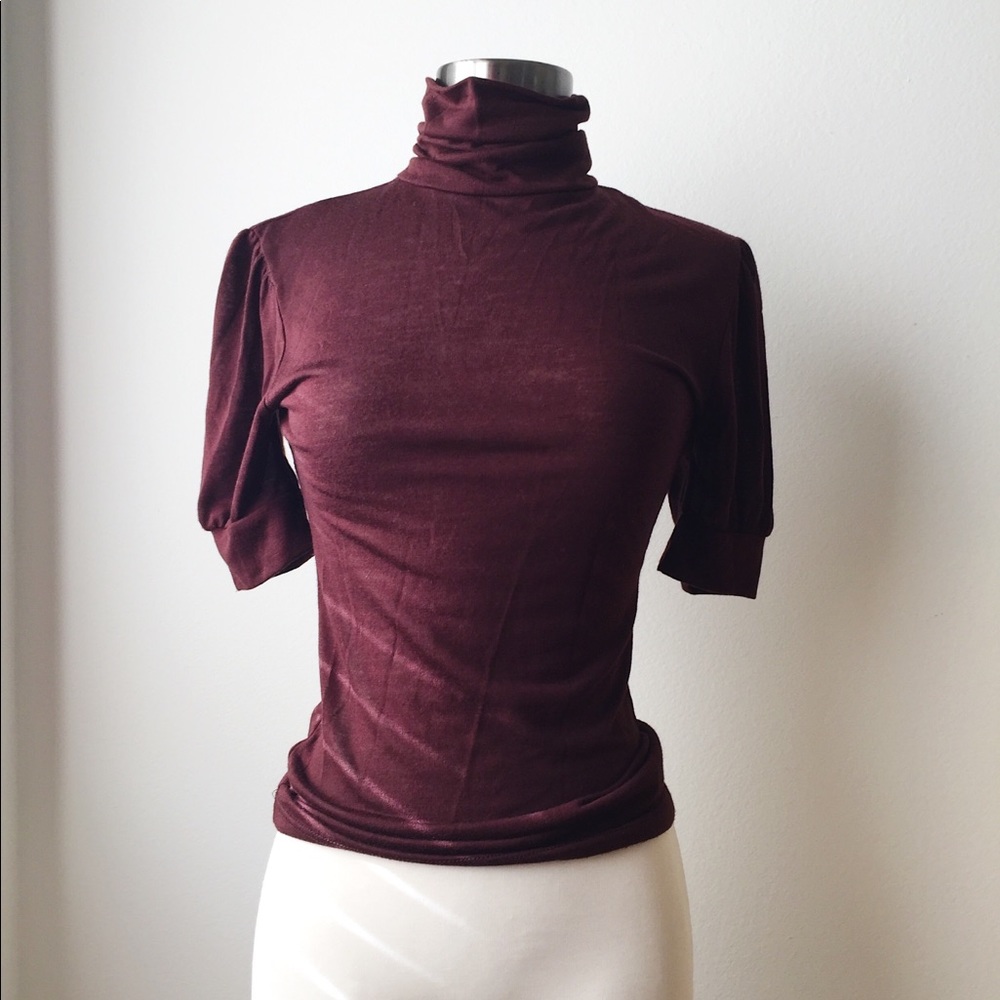 70s Turtleneck Knit Top